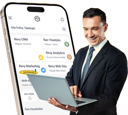 man holding laptop